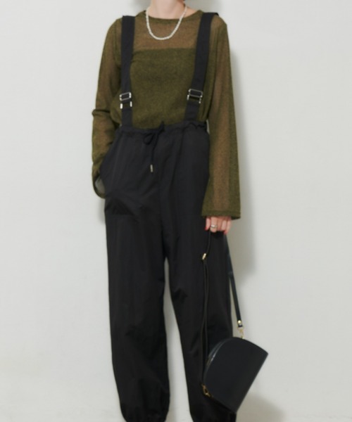 Unitage（ユニテージ）の「パラシュートパンツ（カーゴパンツ・レディース・ブラック/アイボリー/カーキ・FREE）」の12枚目の写真