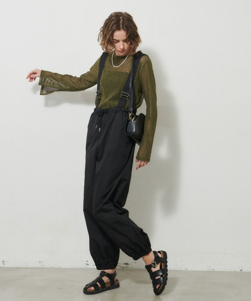 Unitage（ユニテージ）の「パラシュートパンツ（カーゴパンツ・レディース・ブラック/アイボリー/カーキ・FREE）」の9枚目の写真