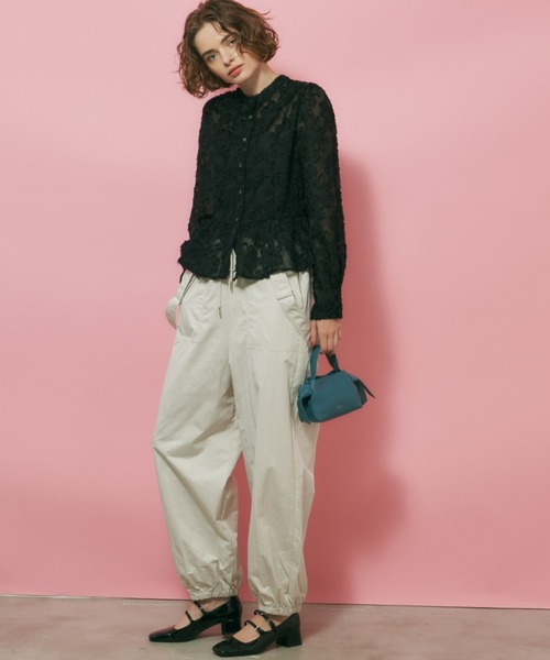 Unitage（ユニテージ）の「パラシュートパンツ（カーゴパンツ・レディース・ブラック/アイボリー/カーキ・FREE）」の15枚目の写真