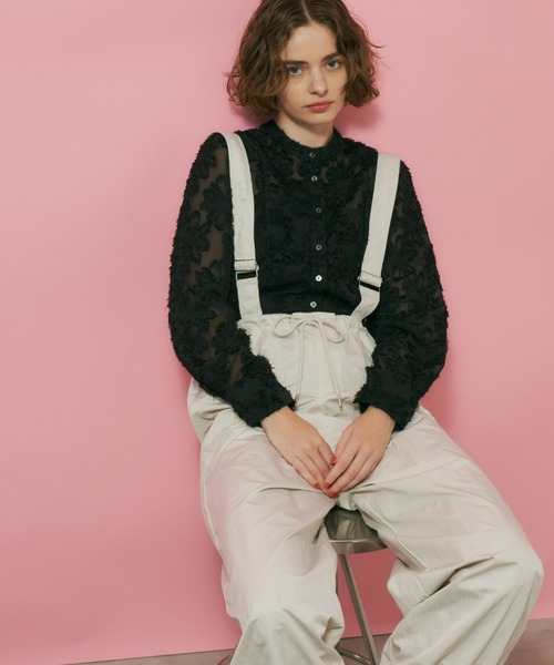 Unitage（ユニテージ）の「パラシュートパンツ（カーゴパンツ・レディース・ブラック/アイボリー/カーキ・FREE）」の4枚目の写真