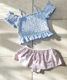 apres les cours | 【ZOZO先行予約】ナチュラル花柄シャーリングセパレート水着_UVカット(水着)