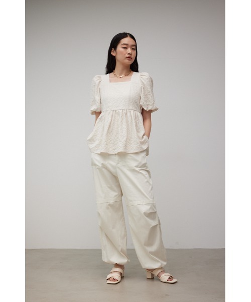AZUL by moussy（アズールバイマウジー）の「LOOSE CARGO PANTS/ルースカーゴパンツ（カーゴパンツ・レディース・ライトパープル/オフホワイト/ブラック・SMALL/MEDIUM）」の16枚目の写真