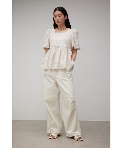 AZUL by moussy（アズールバイマウジー）の「LOOSE CARGO PANTS/ルースカーゴパンツ（カーゴパンツ・レディース・ライトパープル/オフホワイト/ブラック・SMALL/MEDIUM）」の17枚目の写真