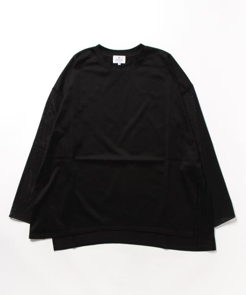 LANVIN en Bleu（ランバンオンブルー）の「チュールシアースリーブカットソー（Tシャツ/カットソー・レディース・ブラック/ベージュ/オフホワイト・38）」の13枚目の写真