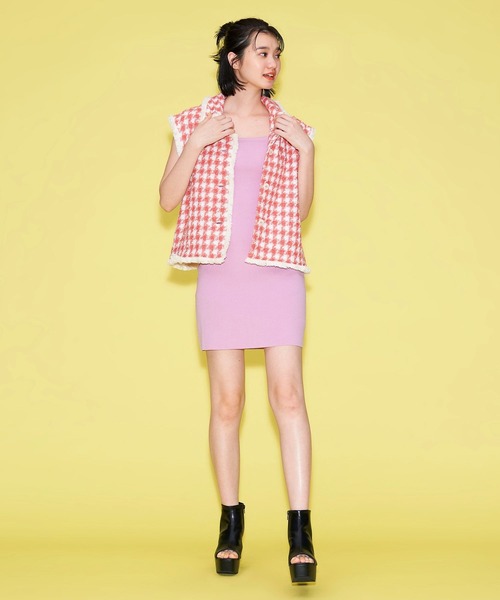 FOREVER 21(フォーエバー トゥエンティーワン)の「【POP】ニットタイトミニタンクワンピース(ワンピース・レディース・パープル系その他/ブラック・MEDIUM/SMALL)」の9枚目の写真