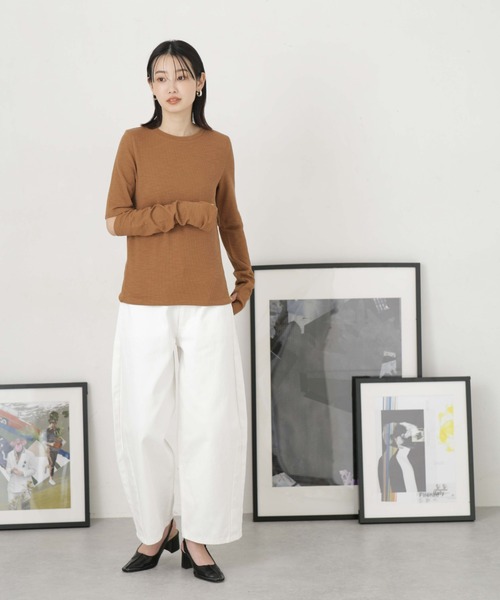 NANO universe(ナノユニバース)の「LB.04/3wayスリーブカットデザイントップス(Tシャツ/カットソー・レディース・ブラウン/ブルー/グレー系その他4・FREE)」の20枚目の写真