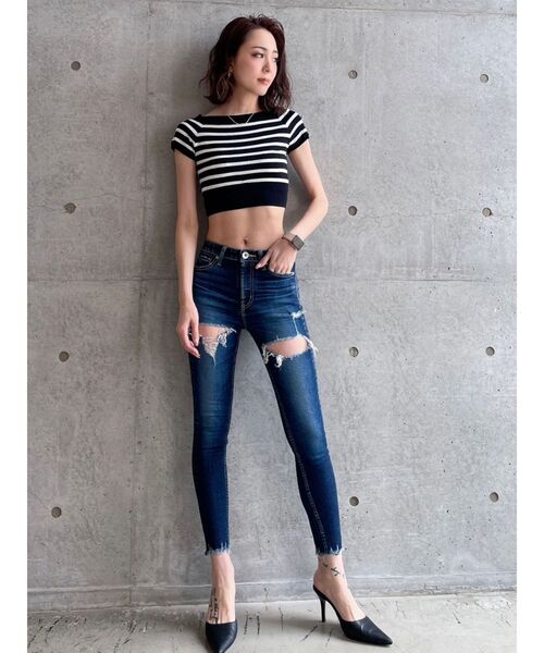 GYDA（ジェイダ）の「オフショルGGボタンニットTOPS（ニット/セーター・レディース・その他1/ブラック・FREE）」の22枚目の写真