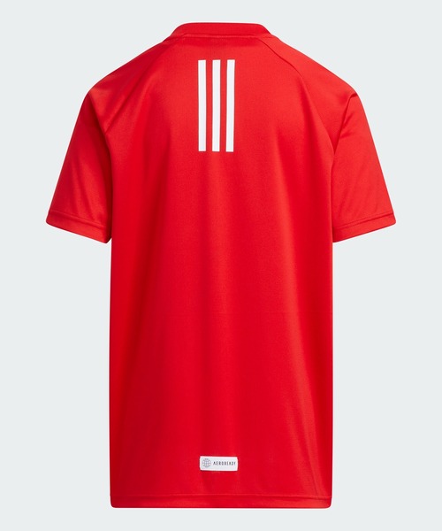 adidas（アディダス）の「ニット 半袖Tシャツ / アディダス adidas（Tシャツ/カットソー・キッズ・ブルー/レッド/ホワイト/ライトブルー・110/120/130/140/150/160）」の8枚目の写真