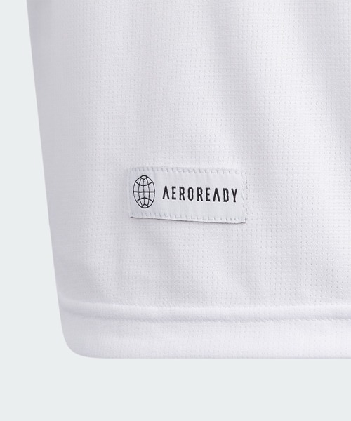 adidas（アディダス）の「ニット 半袖Tシャツ / アディダス adidas（Tシャツ/カットソー・キッズ・ブルー/レッド/ホワイト/ライトブルー・110/120/130/140/150/160）」の7枚目の写真