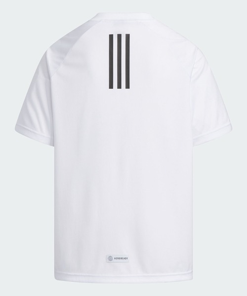 adidas（アディダス）の「ニット 半袖Tシャツ / アディダス adidas（Tシャツ/カットソー・キッズ・ブルー/レッド/ホワイト/ライトブルー・110/120/130/140/150/160）」の5枚目の写真