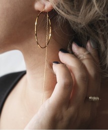 Ops.（オプス）の「ピアス アレルギー対応 チェーンピアス ロング シルバー925  K18【DENEB デネブ】（ピアス（両耳用））」