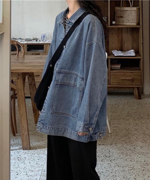 セール】オーバーサイズデニムジャケット（デニムジャケット）｜SHEENA