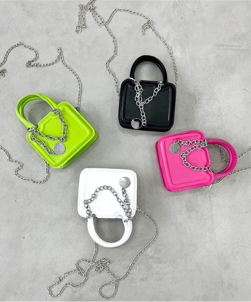 セール】2wayマイクロミニチェーンショルダーバッグ（ショルダー