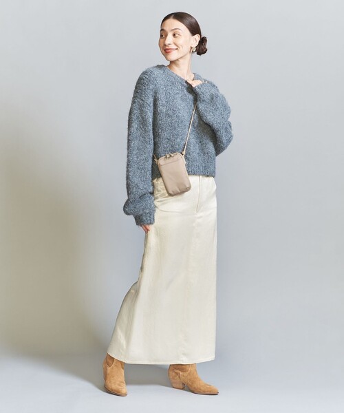 BEAUTY&YOUTH UNITED ARROWS（ビューティーアンドユースユナイテッドアローズ）の「ポリエステル ジップスリム ウォレットショルダー（ポーチ・レディース・ブラック/モカ/その他1・FREE）」の4枚目の写真