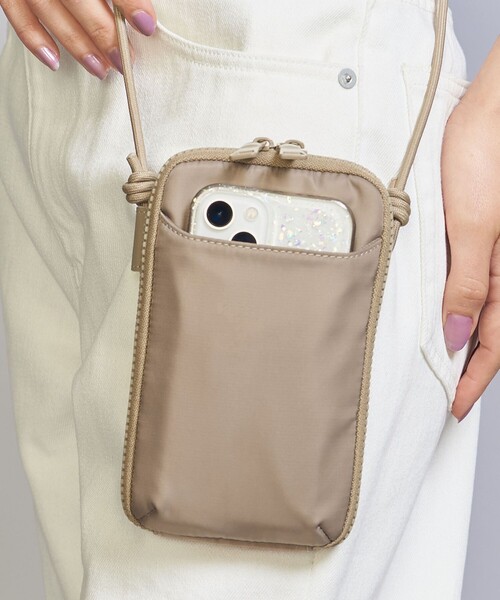 BEAUTY&YOUTH UNITED ARROWS（ビューティーアンドユースユナイテッドアローズ）の「ポリエステル ジップスリム ウォレットショルダー（ポーチ・レディース・ブラック/モカ/その他1・FREE）」の5枚目の写真