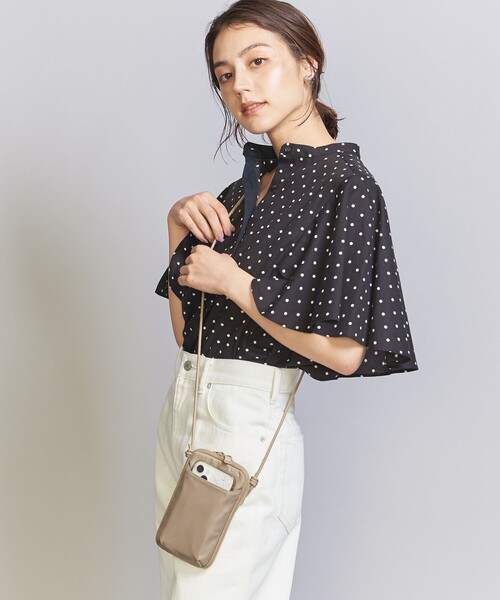 BEAUTY&YOUTH UNITED ARROWS（ビューティーアンドユースユナイテッドアローズ）の「ポリエステル ジップスリム ウォレットショルダー（ポーチ・レディース・ブラック/モカ/その他1・FREE）」の6枚目の写真