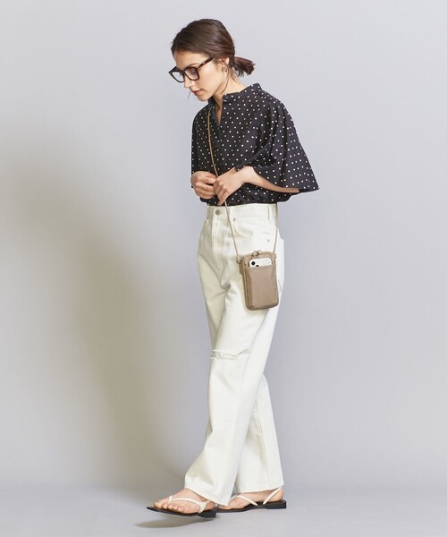 BEAUTY&YOUTH UNITED ARROWS（ビューティーアンドユースユナイテッドアローズ）の「ポリエステル ジップスリム ウォレットショルダー（ポーチ・レディース・ブラック/モカ/その他1・FREE）」の7枚目の写真