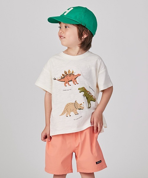 ✨クチネリ　美品袖スパンコールTシャツ✨ セール】恐竜スパンコール半袖Tシャツ（Tシャツ/カットソー