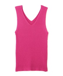 FREE'S MART | ◆ミニブークレＶネックニットタンクトップ(タンクトップ)