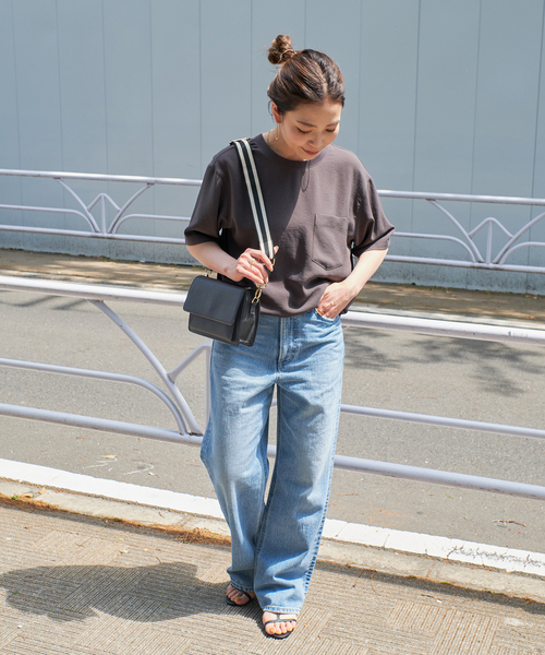 B.C STOCK（ベーセーストック）の「《追加》ラインテープショルダー（ショルダーバッグ・レディース・ブラック/アイボリー/シルバー/ネイビー・FREE）」の19枚目の写真