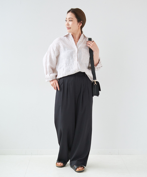 B.C STOCK（ベーセーストック）の「《追加》ラインテープショルダー（ショルダーバッグ・レディース・ブラック/アイボリー/シルバー/ネイビー・FREE）」の8枚目の写真