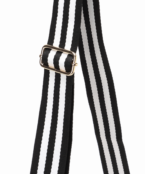 B.C STOCK（ベーセーストック）の「《追加》ラインテープショルダー（ショルダーバッグ・レディース・ブラック/アイボリー/シルバー/ネイビー・FREE）」の18枚目の写真