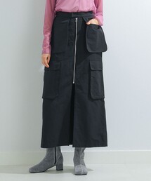 Ray BEAMS | Ray BEAMS / フロント ジップ カーゴ タイトスカート(スカート)