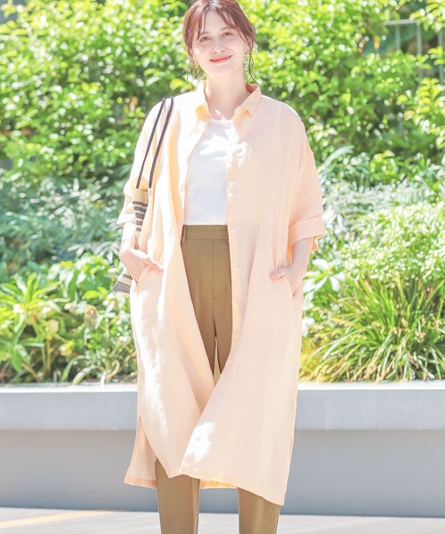 studio CLIP（スタディオクリップ）の「リネン100半袖シャツ