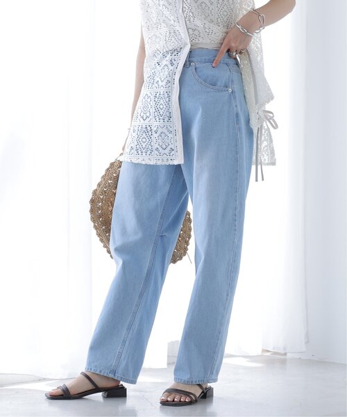 frames RAY CASSIN（フレームスレイカズン）の「カーブデニムパンツ（デニムパンツ・レディース・ライトインディゴブルー/ケミカルウォッシュ/インディゴブルー・FREE）」の5枚目の写真