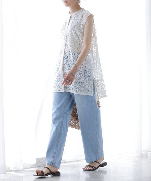 frames RAY CASSIN（フレームスレイカズン）の「カーブデニムパンツ（デニムパンツ・レディース・ライトインディゴブルー/ケミカルウォッシュ/インディゴブルー・FREE）」の9枚目の写真