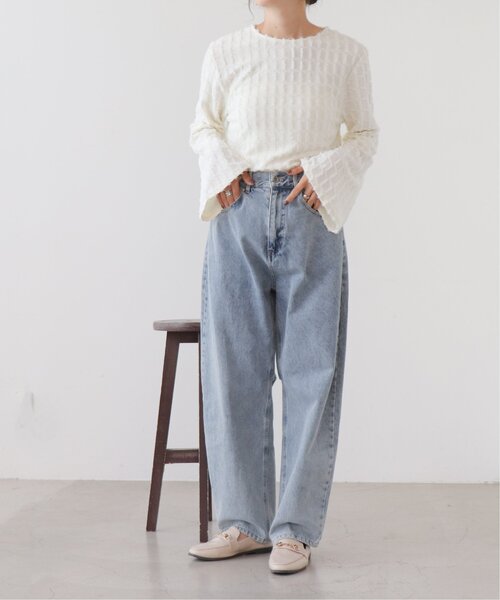 frames RAY CASSIN（フレームスレイカズン）の「カーブデニムパンツ（デニムパンツ・レディース・ライトインディゴブルー/ケミカルウォッシュ/インディゴブルー・FREE）」の17枚目の写真