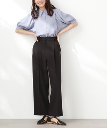 N.（N. Natural Beauty Basic） | 【S Size Line】◆センタープレスハイウエストワイドパンツ(スラックス)