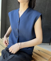 A part by | Vネックノースリーブ(ニット/セーター)