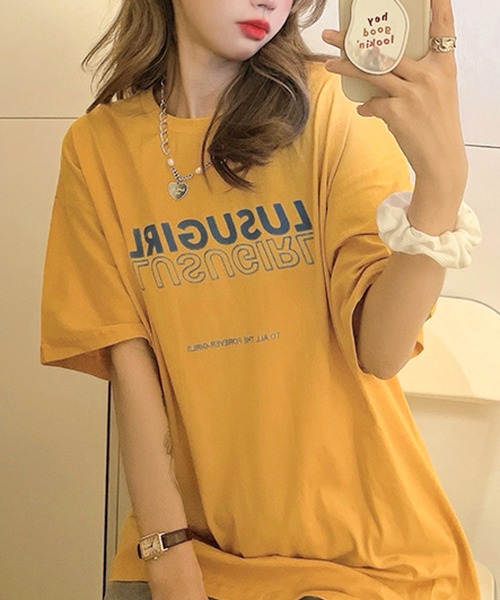 EPICKS（エピックス）の「ストリートロゴプリントＴシャツ（Tシャツ/カットソー・レディース・ブラック/ホワイト/ピンク/イエロー・MEDIUM/LARGE）」の8枚目の写真