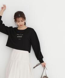 PROPORTION BODY DRESSING | ロゴデザインショート丈プルオーバー / 1213260901(Tシャツ/カットソー)