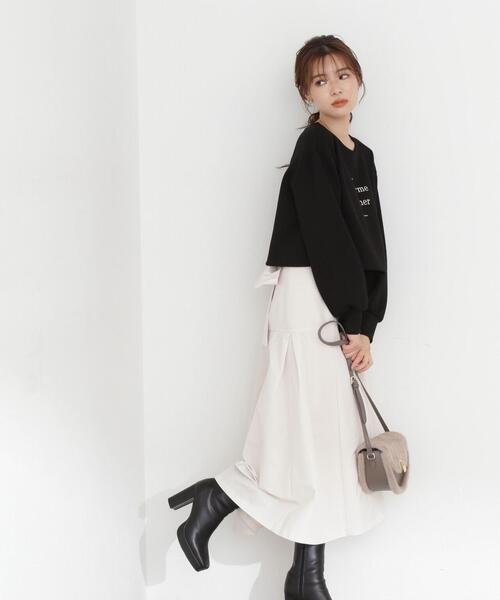 PROPORTION BODY DRESSING（プロポーションボディドレッシング）の「ロゴデザインショート丈プルオーバー / 1213260901（Tシャツ/カットソー・レディース・ブラック/ブルー/ホワイト系その他・FREE）」の9枚目の写真