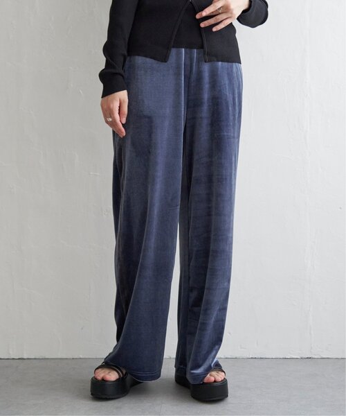 VENCEEXCHANGE（ヴァンスエクスチェンジ）の「ベロアラインパンツ（その他パンツ・レディース・グレー/ブラック/ブラウン・FREE）」の2枚目の写真