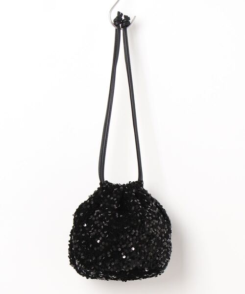 Gready Brilliant（グレディブリリアン）の「スパンコール巾着（クラッチバッグ・レディース・ブラック・FREE）」の13枚目の写真