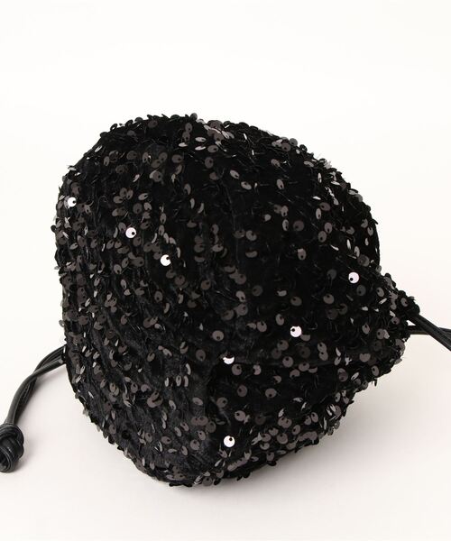 Gready Brilliant（グレディブリリアン）の「スパンコール巾着（クラッチバッグ・レディース・ブラック・FREE）」の14枚目の写真