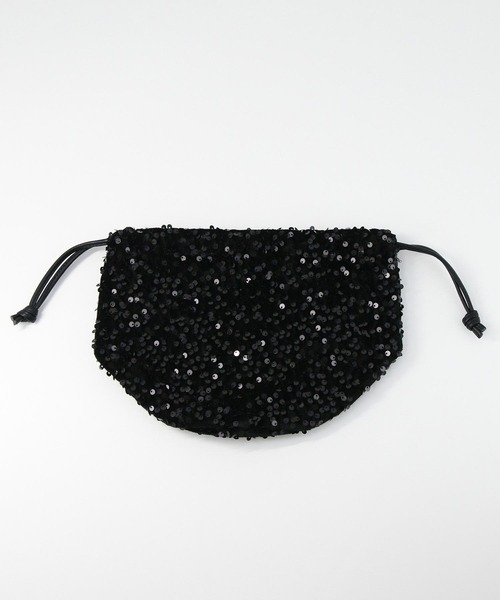 Gready Brilliant（グレディブリリアン）の「スパンコール巾着（クラッチバッグ・レディース・ブラック・FREE）」の11枚目の写真