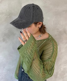 ウォッシュ加工キャップ