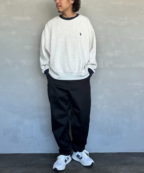 U.S. POLO ASSN.（ユーエスポロアッスン）の「【WEB限定】[U.S. POLO ASSN./ユーエスポロアッスン] 別注 ワンポイントロゴ刺繍 クルーネックスウェット（スウェット・レディース・ネイビー/グレー系/バーガンディー/ネイビー系/グレー・S/XL/L/M）」の22枚目の写真
