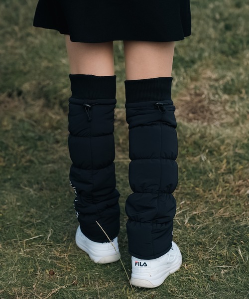MARK AND LONA ゴルフ レッグウォーマー ブラック フリーサイズ マーク＆ロナ ML [CODE]ワイドリブダウンレッグウォーマー