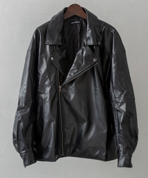 SpRay（スプレイ）の「エコレザ－ＢＩＧライダ－ス（ライダースジャケット・レディース・ブラック・FREE）」の16枚目の写真