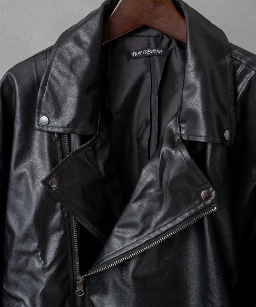 SpRay（スプレイ）の「エコレザ－ＢＩＧライダ－ス（ライダースジャケット・レディース・ブラック・FREE）」の18枚目の写真