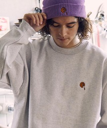 msw1389- GERBERA EMB SUPER HEAVY WEIGHT CREW SWEAT スウェット
