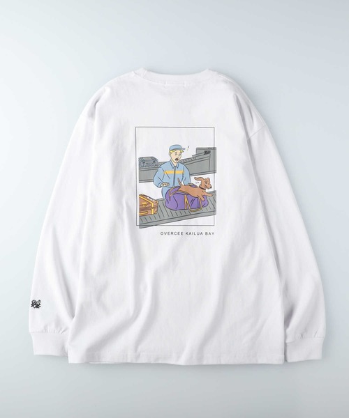 Right-on(ライトオン)の「バックグラフィック長袖Tシャツ(Tシャツ/カットソー・メンズ・ホワイト/ブラック・M/L/XL)」の13枚目の写真