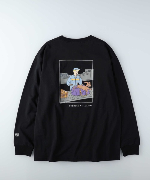 Right-on(ライトオン)の「バックグラフィック長袖Tシャツ(Tシャツ/カットソー・メンズ・ホワイト/ブラック・M/L/XL)」の14枚目の写真