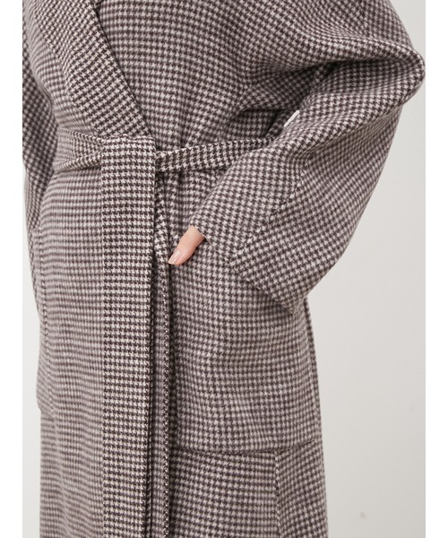 Mila Owen ミラオーウェン　ウール混 リバーコート Mila Owen（ミラオーウェン）の「ウールリバーローブコート