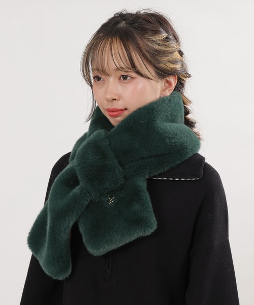 マリークワントファーティペットマフラー未使用 楽天市場】リバーシブルファー マフラー／マリークヮント（MARY QUANT
